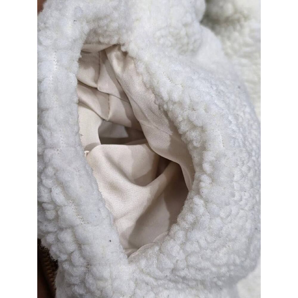 Lovers & Friends x Revolve Y2K Simone Faux Fur Sherpa Bomber Cream XS A004174 - Picture 5 of 8